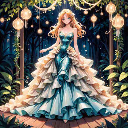 A princess in ball gown