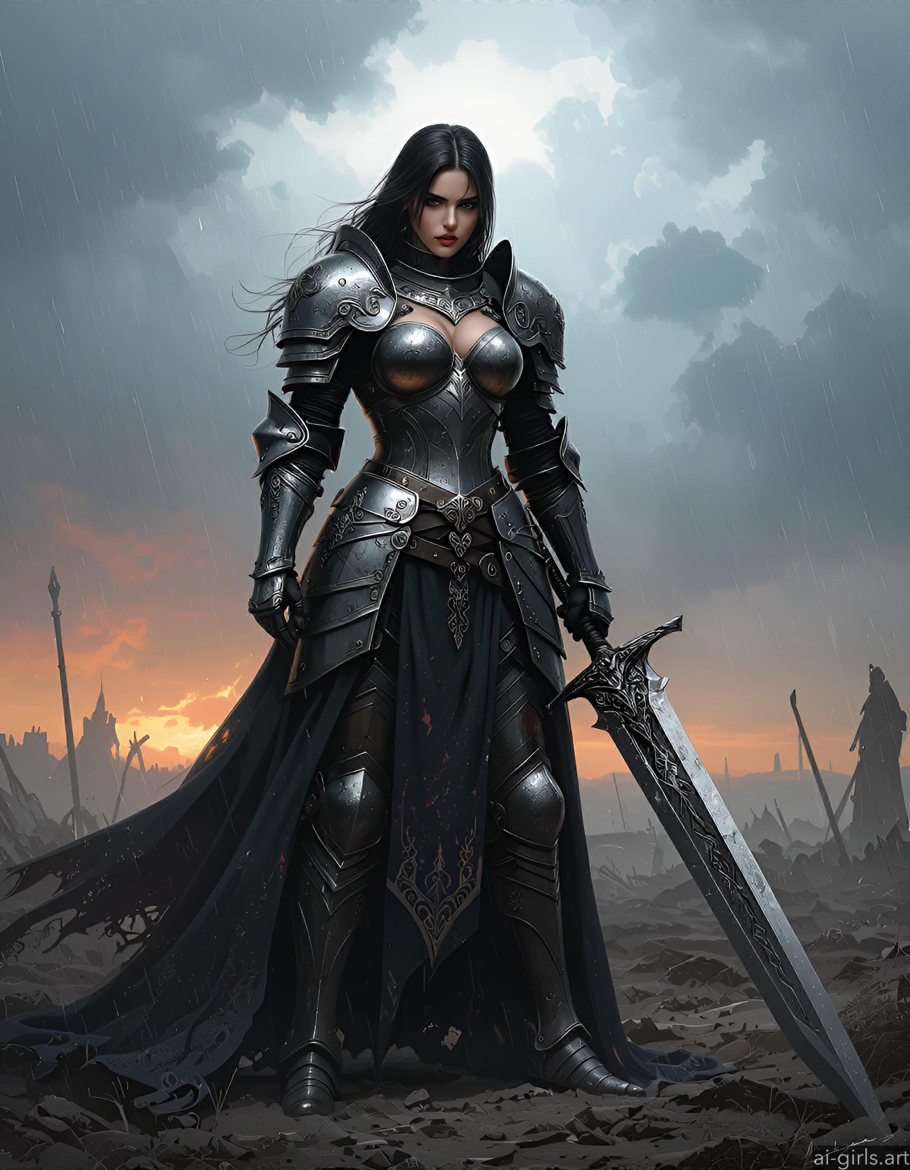 A knight woman