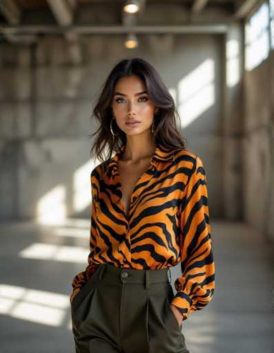 AI girls in tiger-print clothes