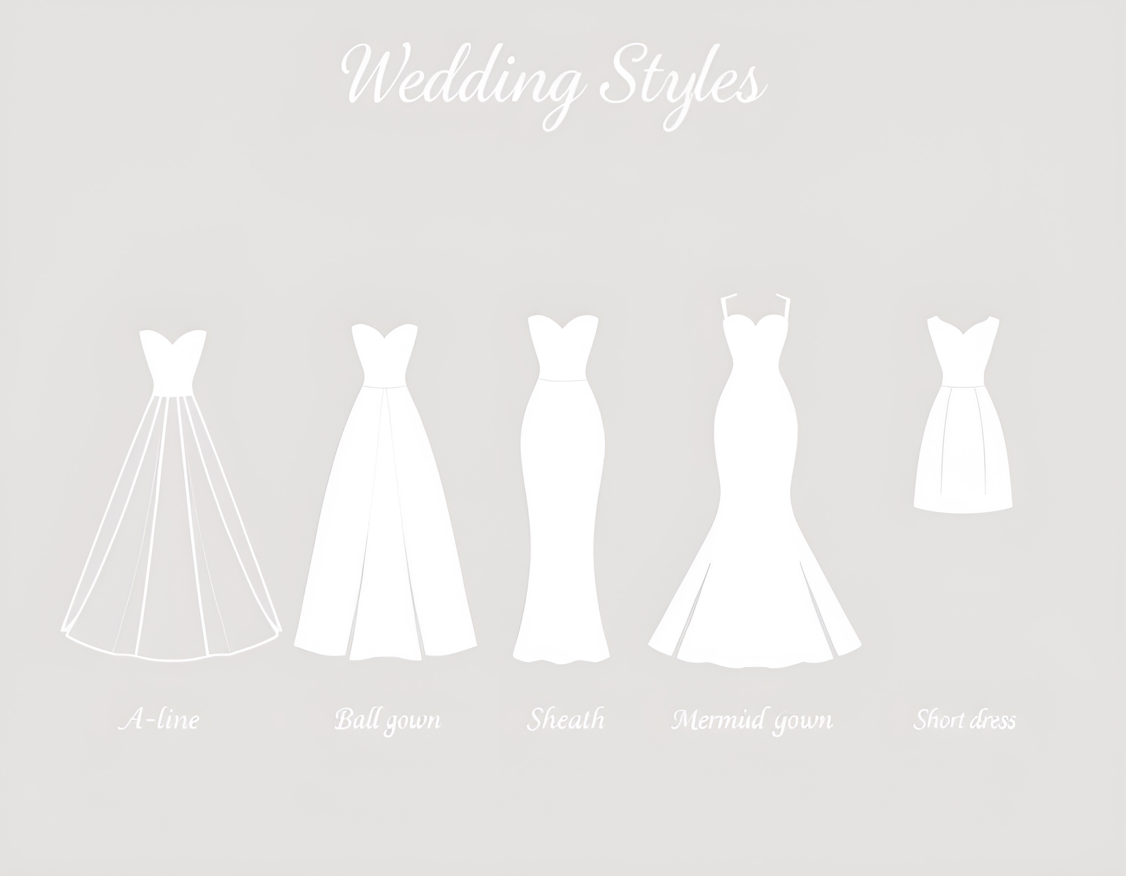 Wedding dress styles