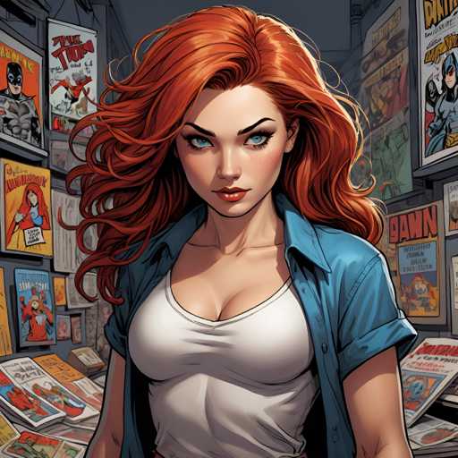 Woman comic-book images
