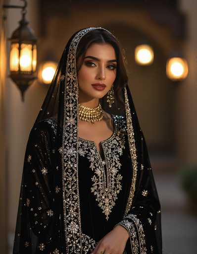 Woman wearing a shalwar kameez dress
